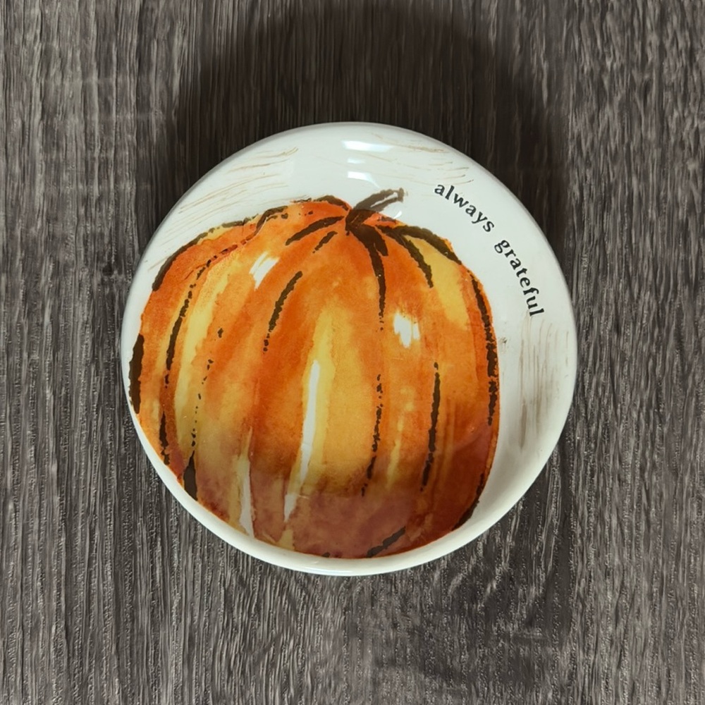 Mud Pie Orange Pumpkin Dip Dish